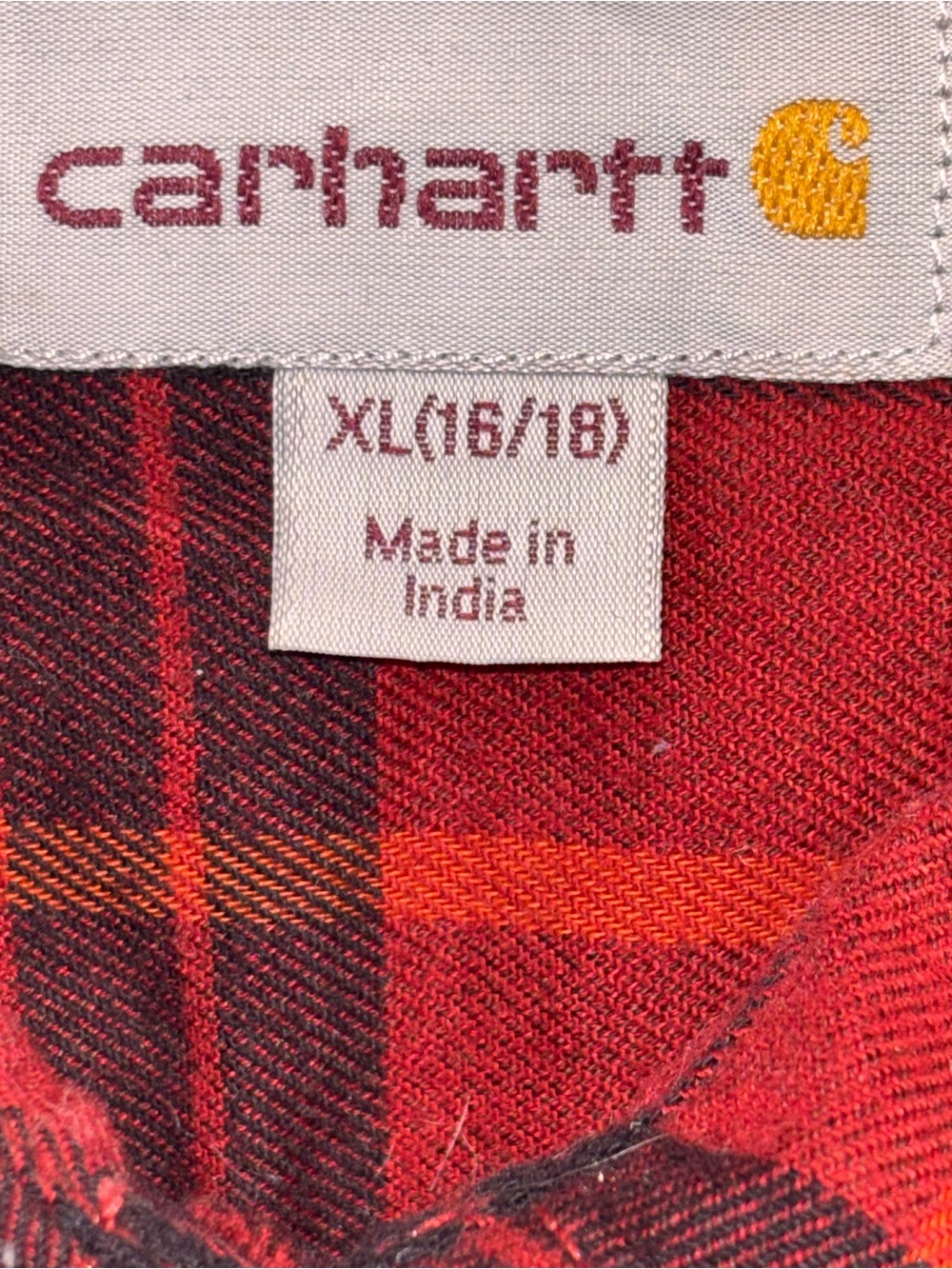Carhartt Flannel Plaid Button Down Long Sleeve Shirt - Picture 6 of 13